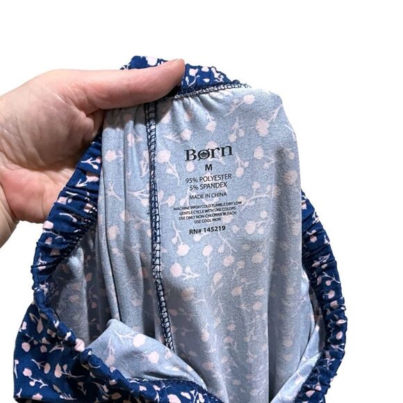 BORN Long Sleeve Pajama Set Blue and Pink Size M - Picture 10 of 10